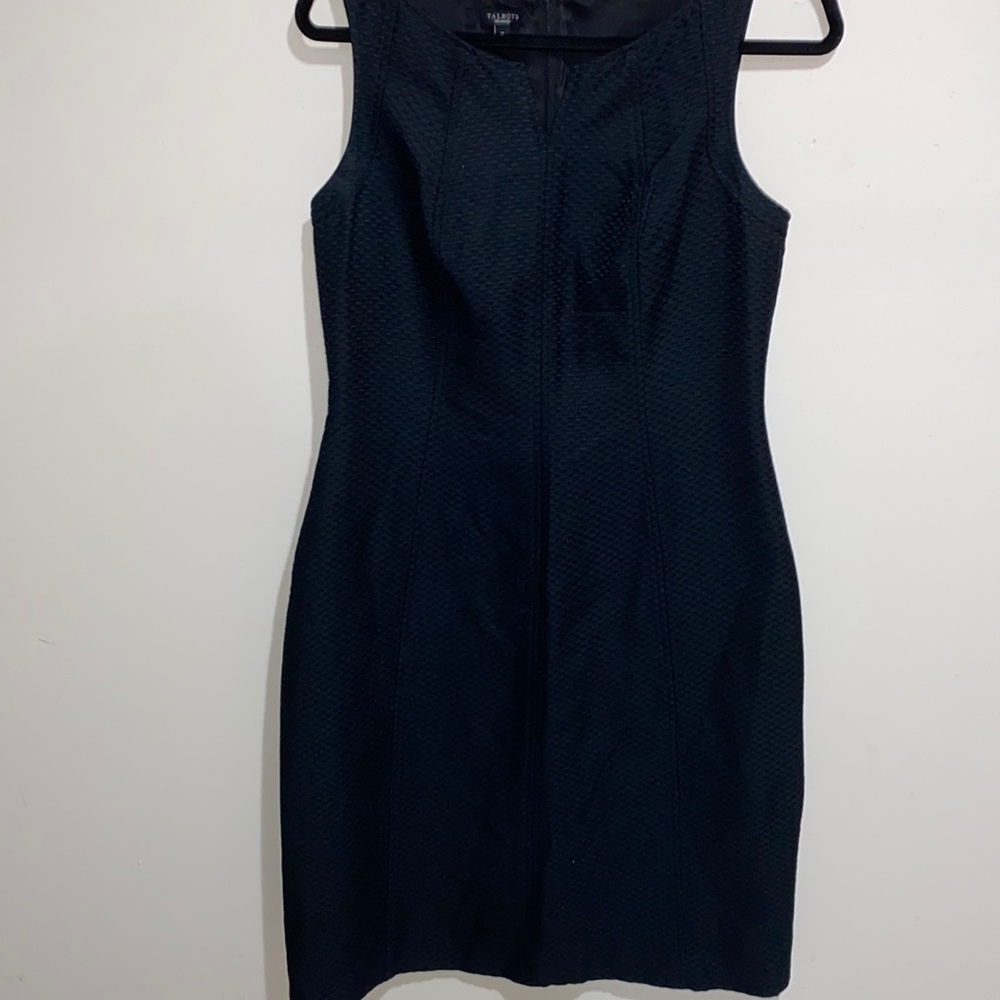 TALBOTS BLACK SLEEVELESS DRESS